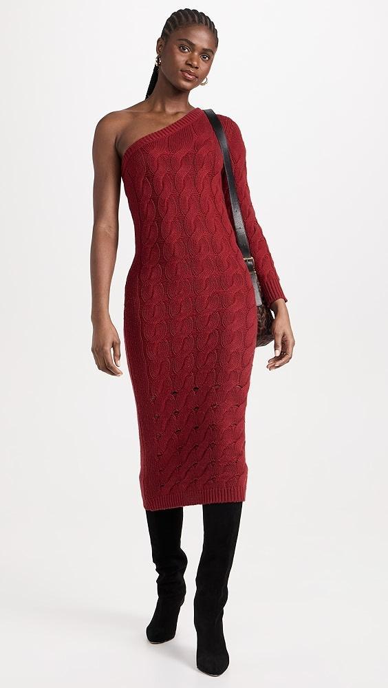 Naadam Wool Cashmere Statement Cable Asymmetrical Dress | Shopbop Product Image