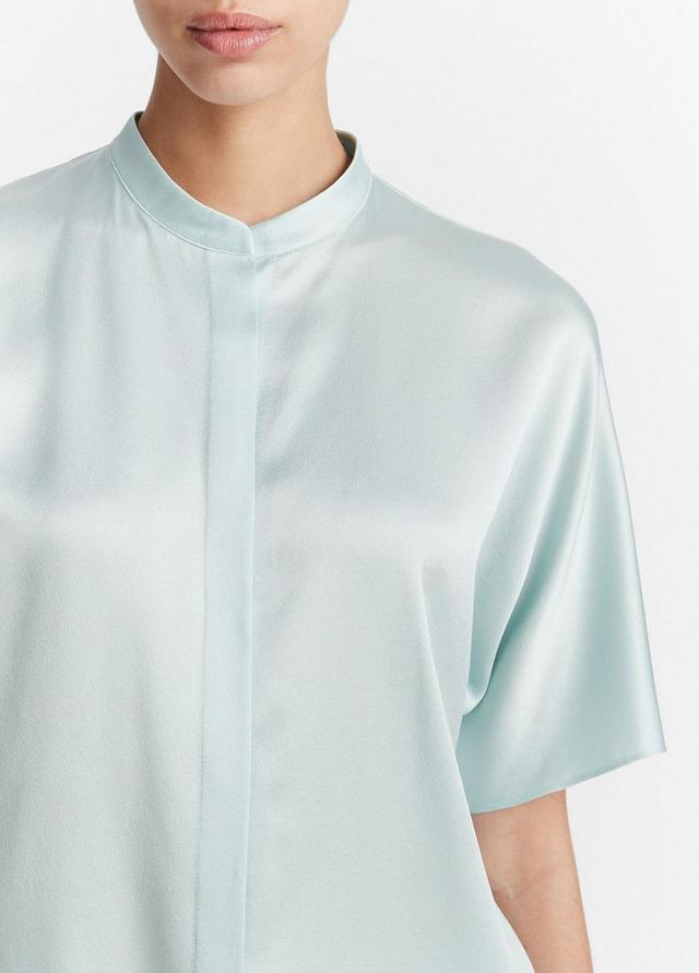 Silk Dolman Short-Sleeve Blouse Product Image