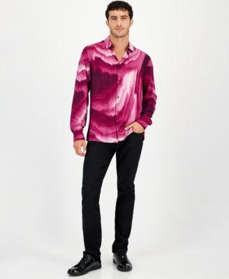 I.N.C. International Concepts Mens Swirl Graphic Shirt Jeans Created For Macys Product Image