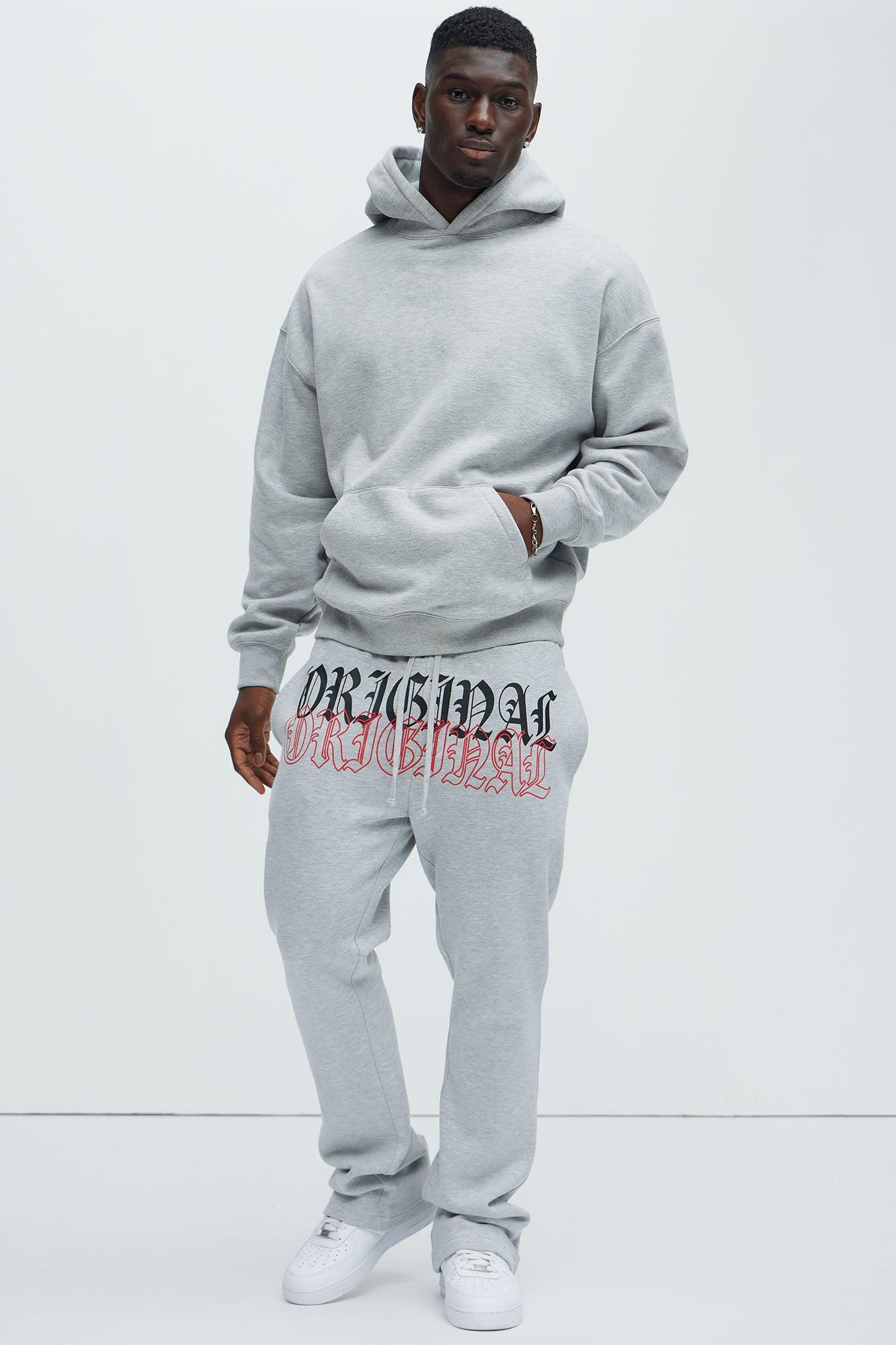 Tyson Original Skinny Flare Sweatpants - Heather Grey Product Image