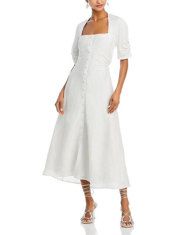 Womens Karissa Ruched A-Line Midi-Dress Product Image