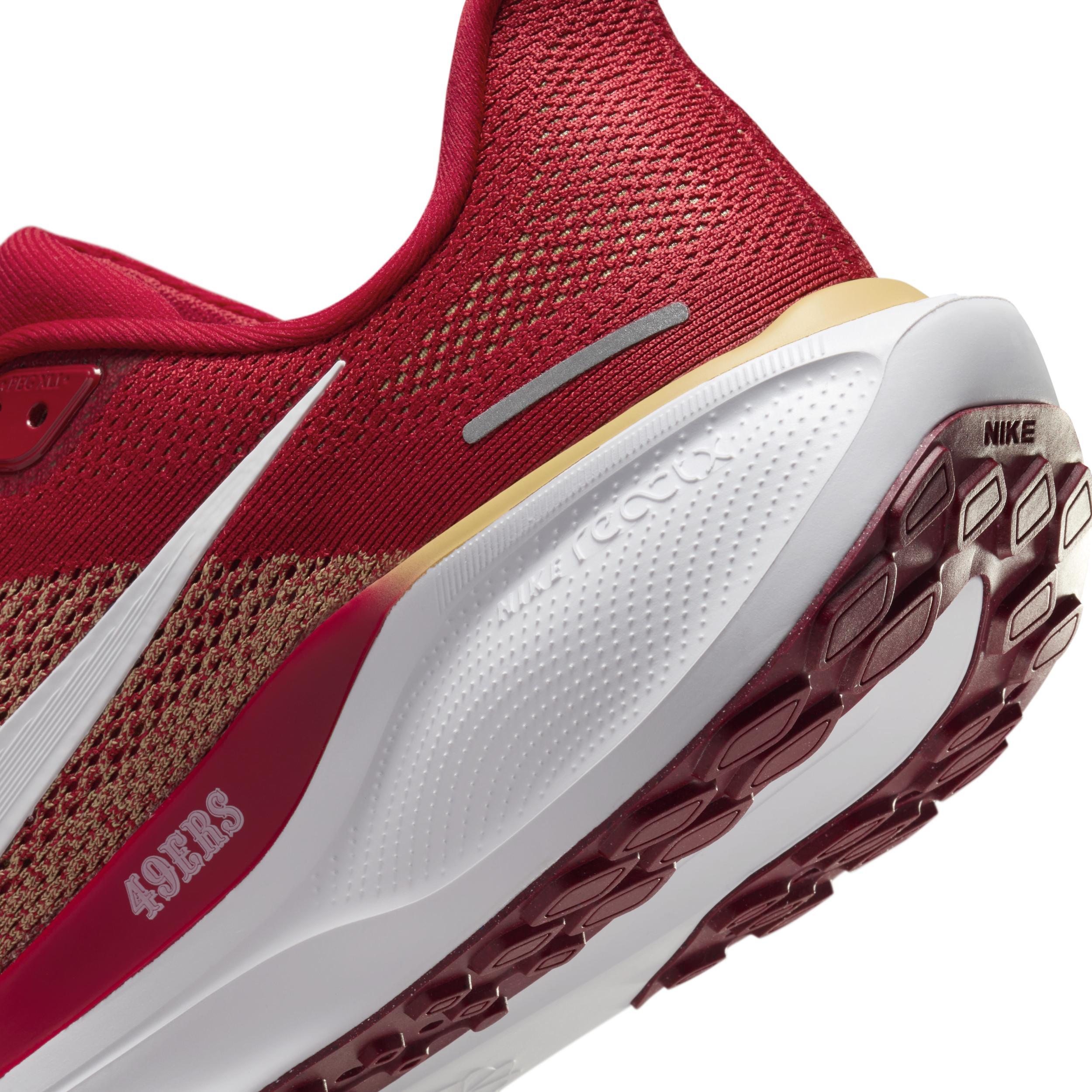 Nike Mens Pegasus 41 NFL San Francisco 49ers Road Running Shoes Product Image