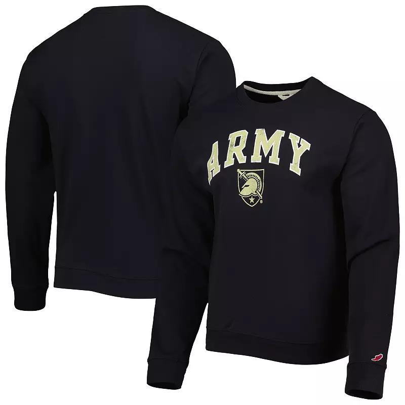 Mens League Collegiate Wear Black Army Black Knights 1965 Arch Essential Fleece Pullover Sweatshirt Product Image