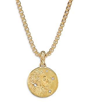 Womens Zodiac Amulet In 18K Yellow Gold With Diamonds Product Image