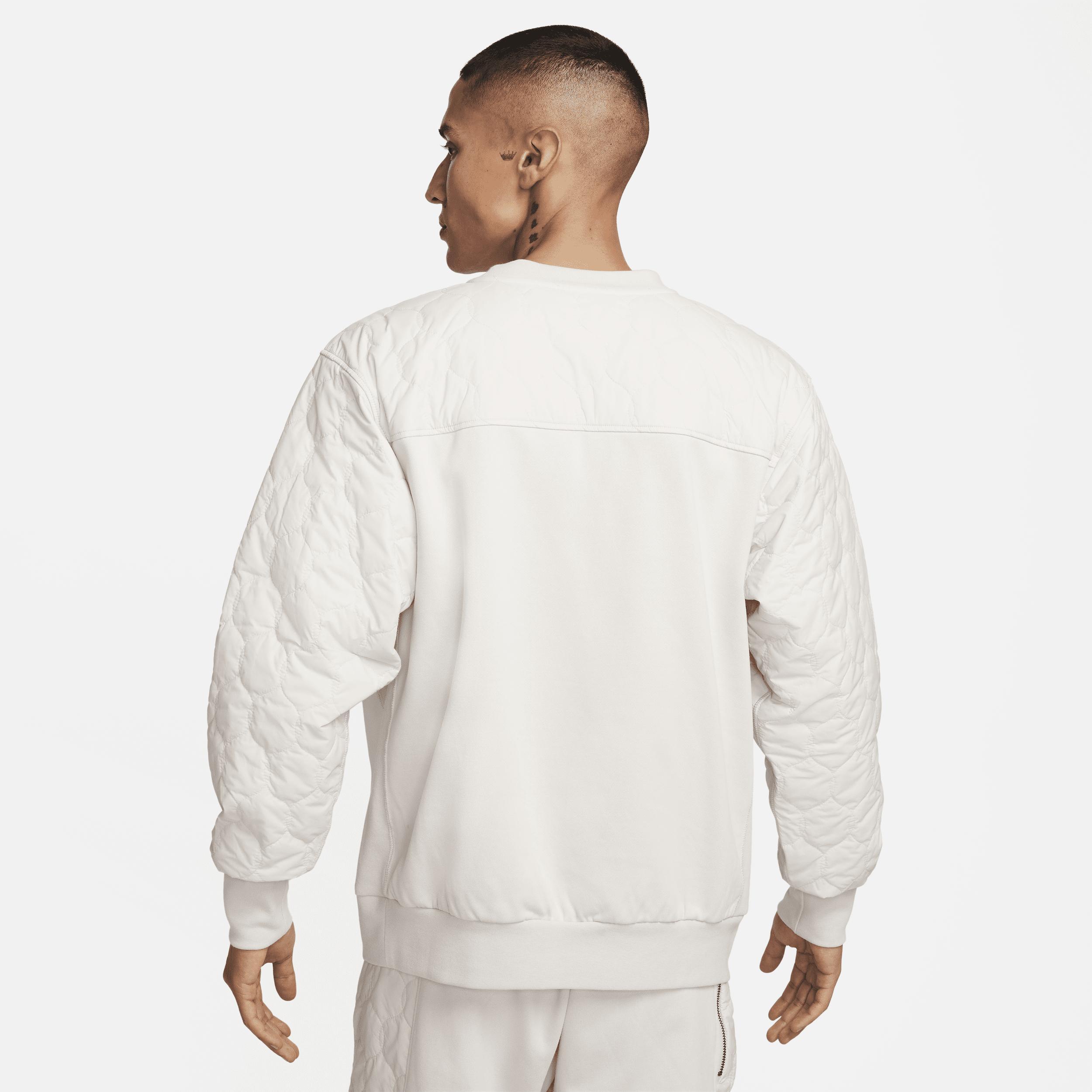 Nike Mens Nike SI Brushed Crew - Mens Sail/Light Orewood Product Image