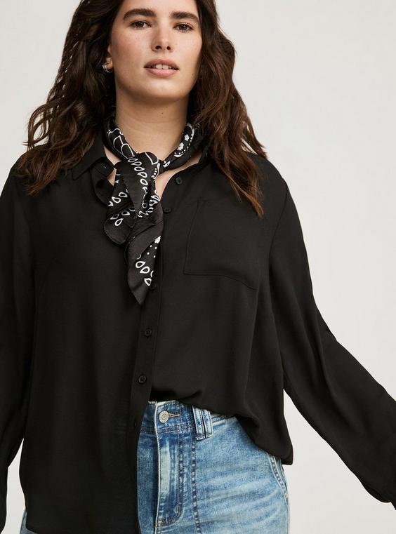 Georgette Relaxed Shirt  Product Image