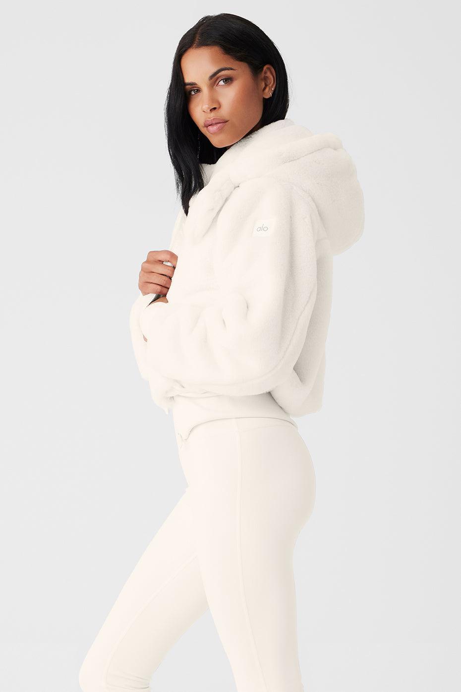 Faux Fur Foxy Jacket - Ivory Female Product Image