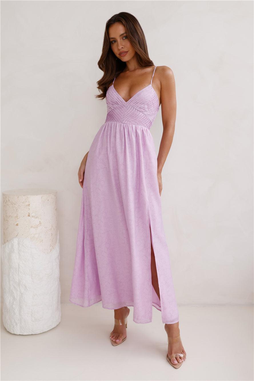 Excited Feelings Maxi Dress Lilac Product Image