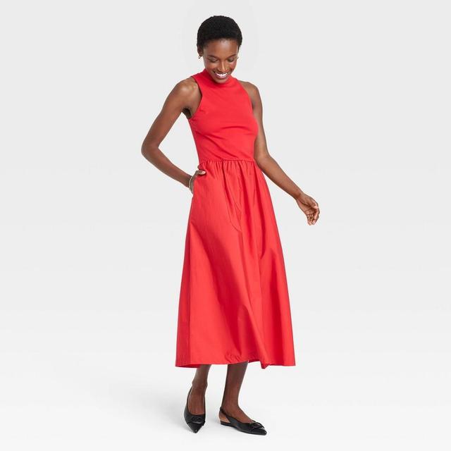 Womens Maxi A-Line Dress - A New Day Red XS Product Image