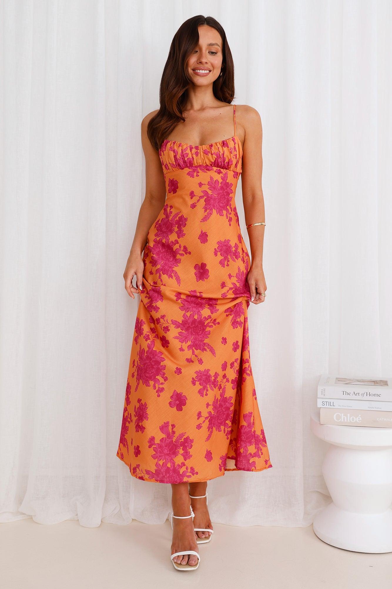 Juicy Fresh Maxi Dress Orange Product Image