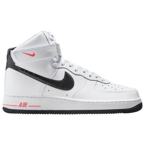 Nike Mens Air Force 1 Hi Electric - Shoes Black/White/Red Product Image