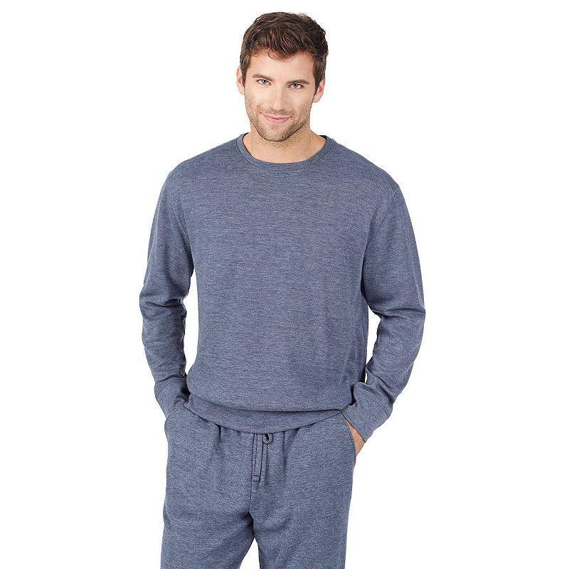 Mens Cuddl Duds Essentials Pajama Top Black Product Image