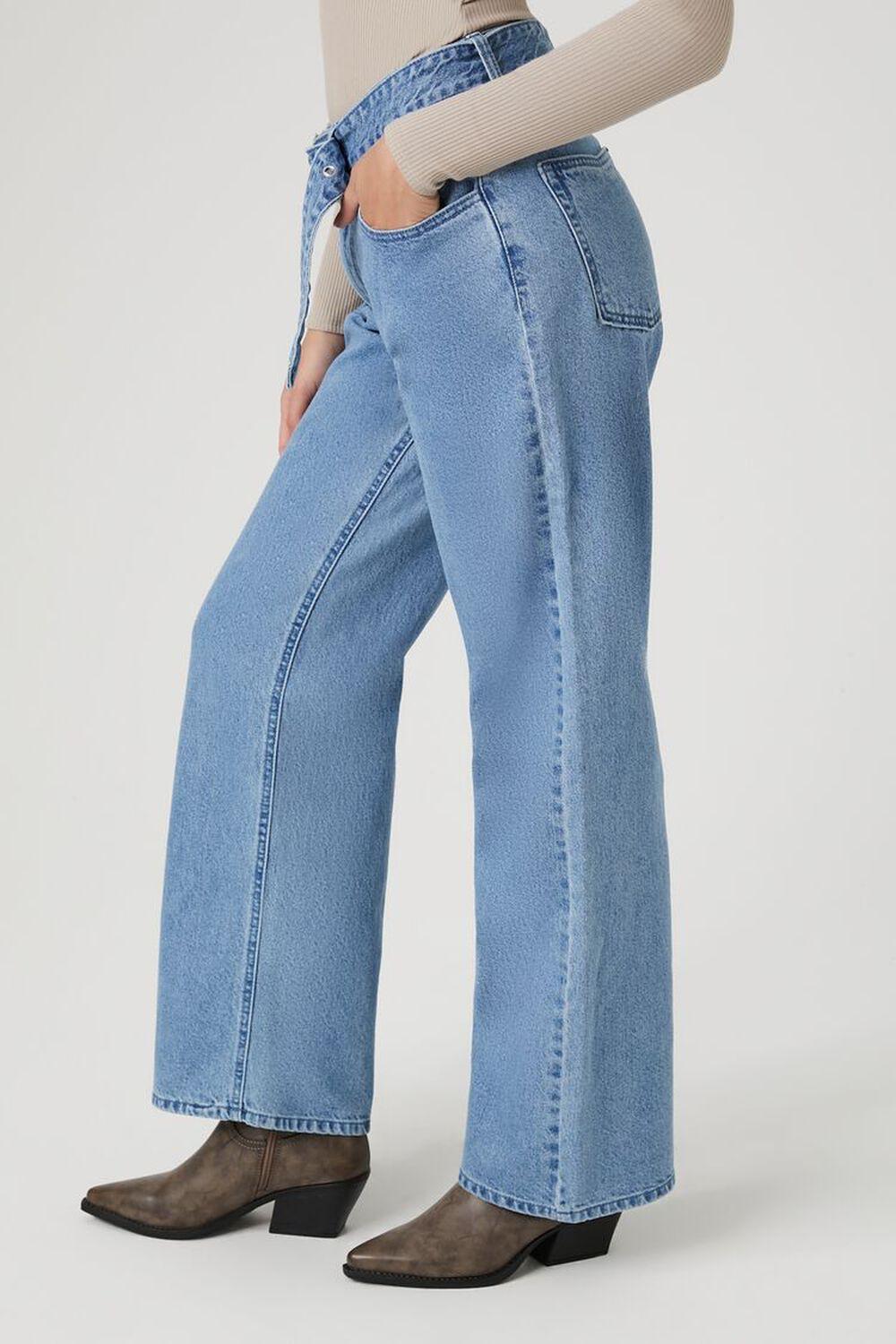 Belted High-Rise Mom Jeans | Forever 21 Product Image