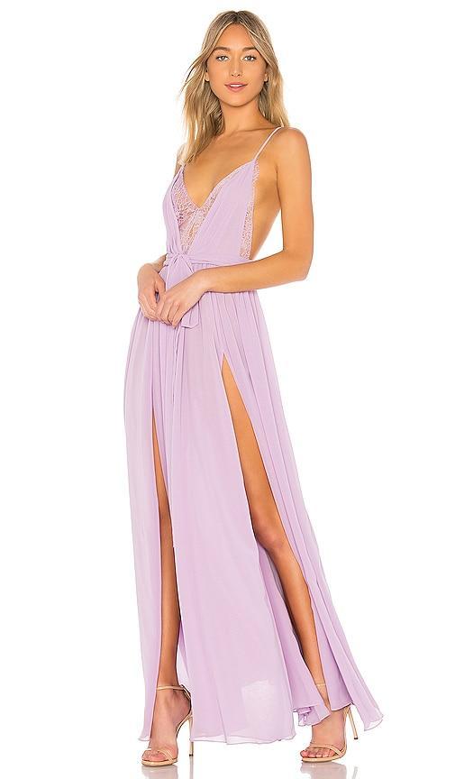 Michael Costello x REVOLVE Justin Gown in Pink. Product Image