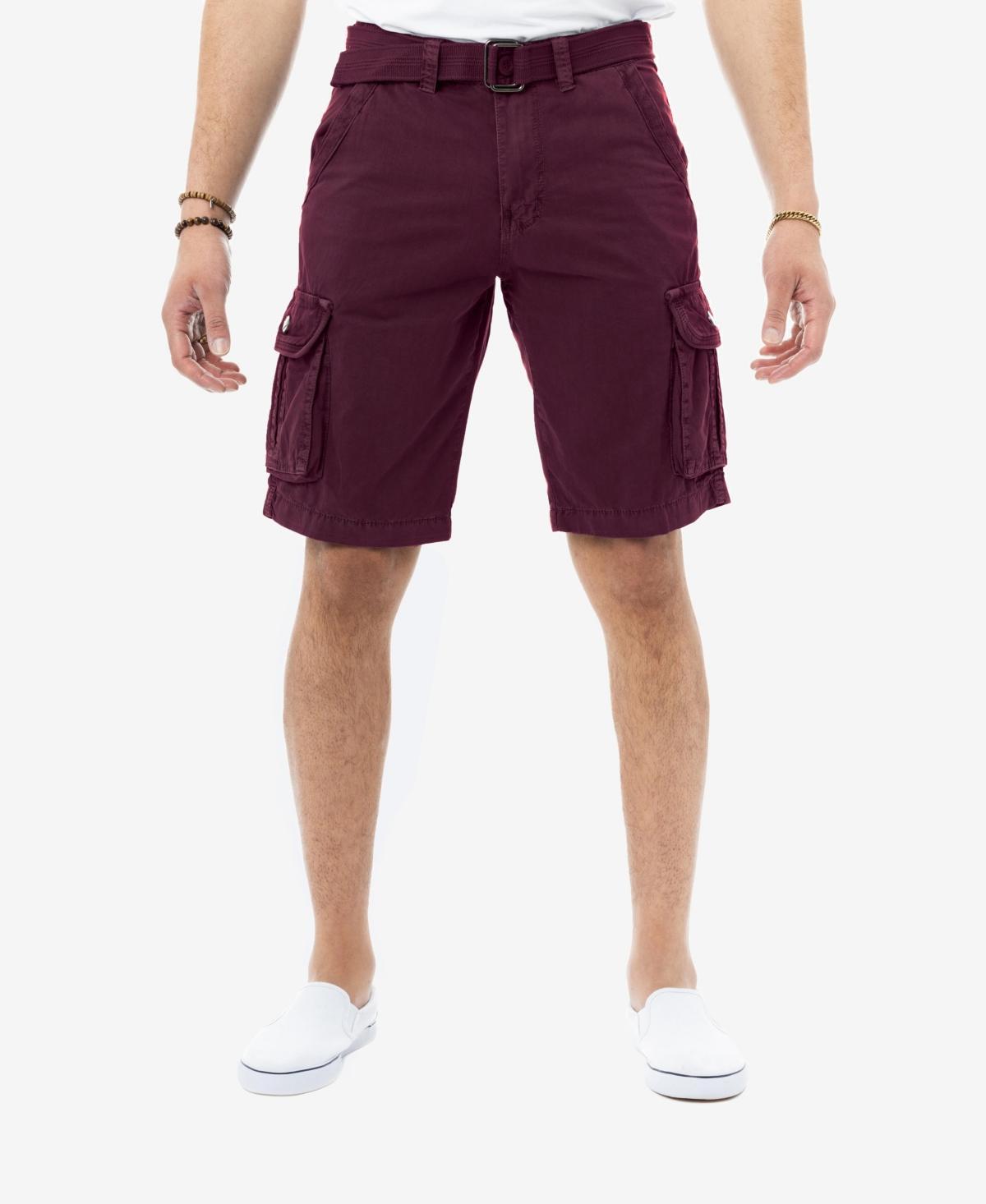 Mens Belted Twill Tape Cargo Shorts Product Image