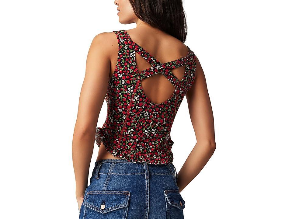 Free People Melanie Tank (Strawberry Combo) Women's Clothing Product Image