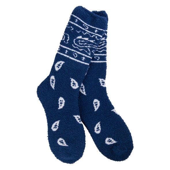 Navy Cozy Bandana Crew World's Softest Sock Product Image