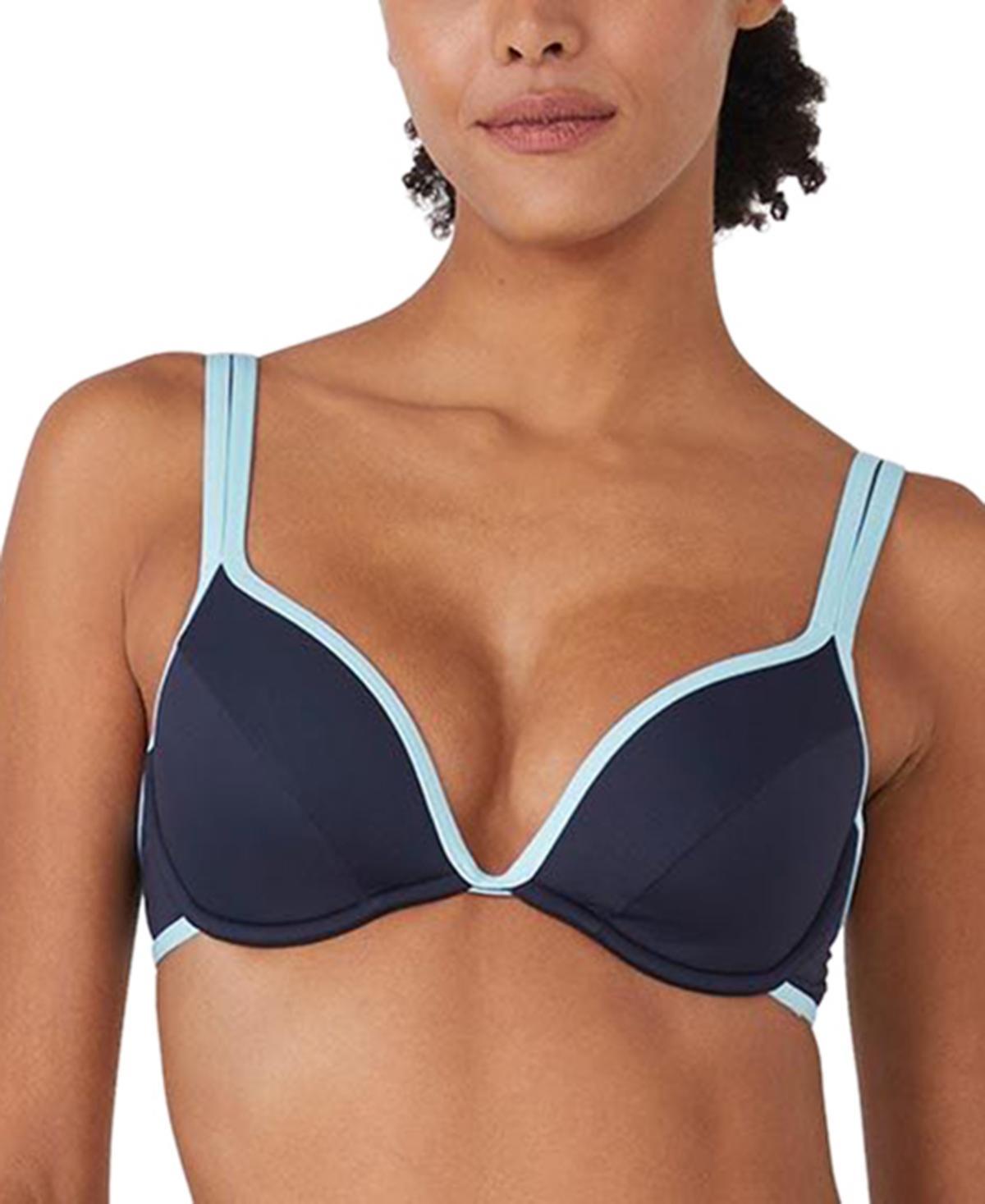 kate spade new york Womens U-Wire Contrast-Trim Bikini Top Product Image