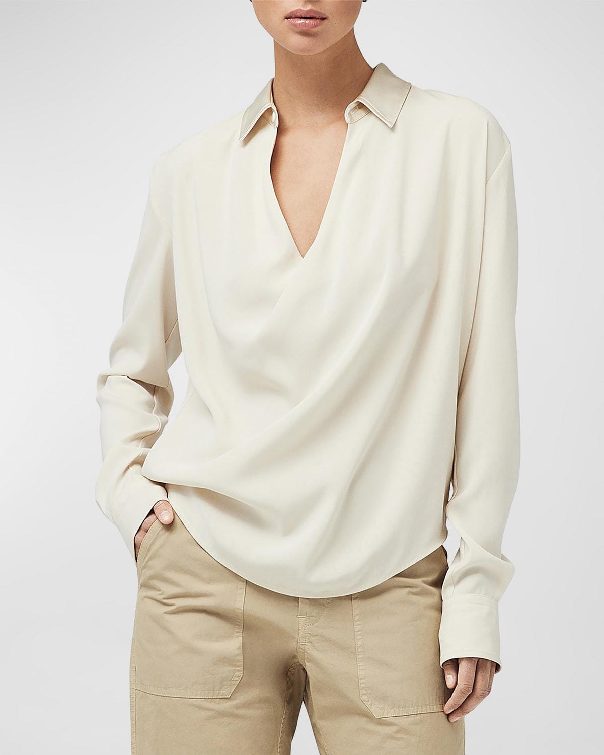 Womens Phillipa Draped Blouse Product Image