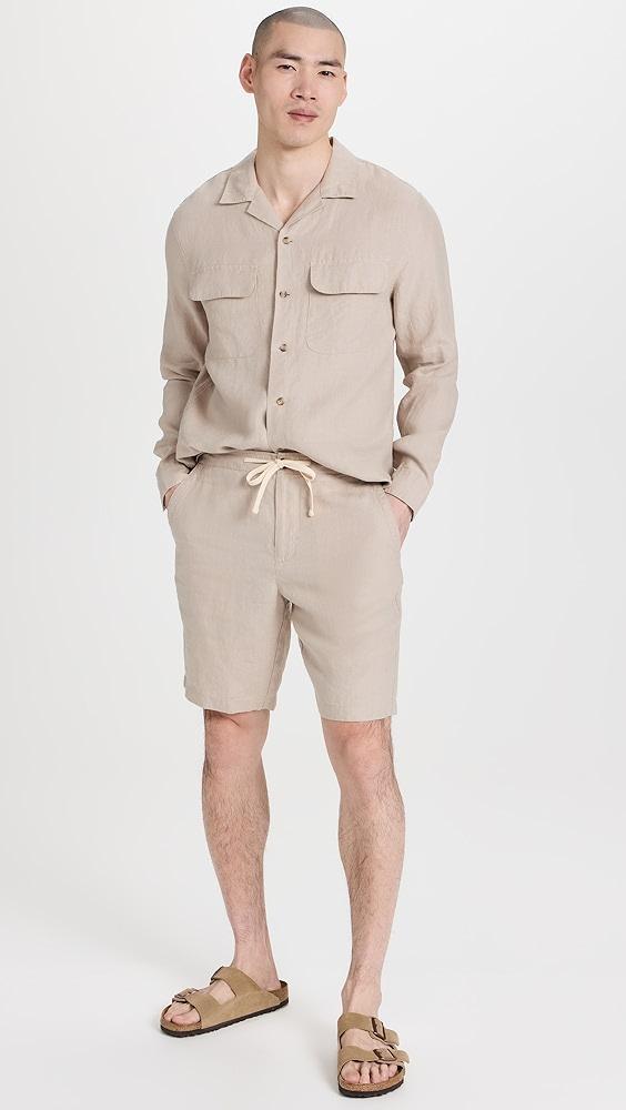 Vince Lightweight Hemp Shorts 9" | Shopbop Product Image