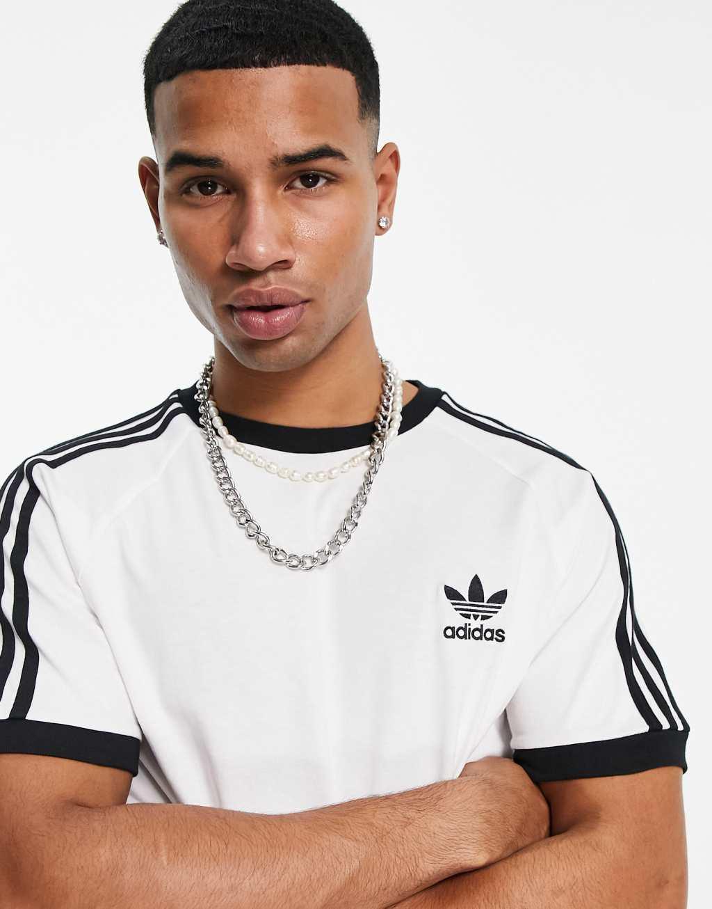 adidas Originals Adicolor crewneck t-shirt in white Product Image