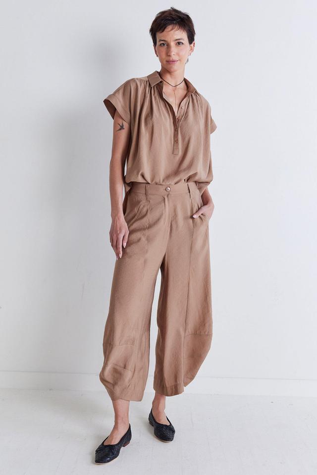 Not Your Average Wide Leg Light Poplin Pants Product Image