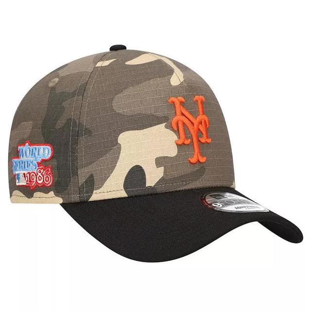 Mens New Era New York Mets Camo Crown A-Frame 9FORTY Adjustable Hat Product Image