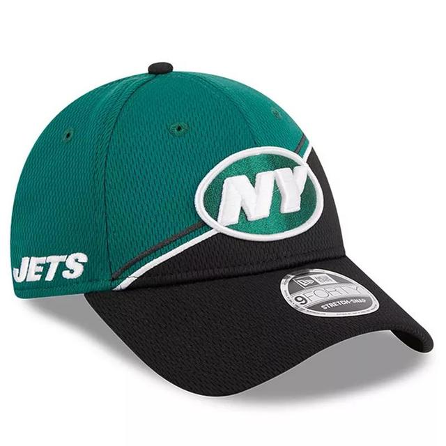 Mens New Era Green New York Jets 2023 Sideline 9FORTY Adjustable Hat - Green Product Image