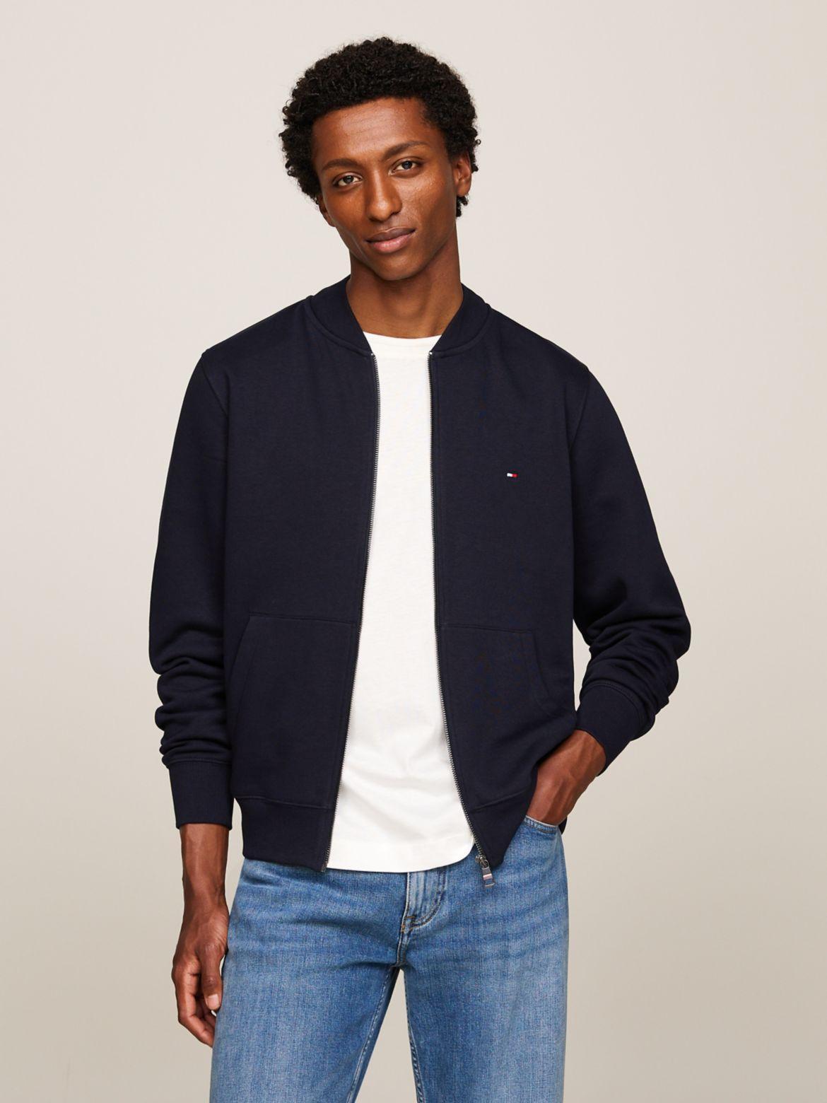 Tommy Hilfiger Men's Baseball Collar Zip Sweatshirt Product Image