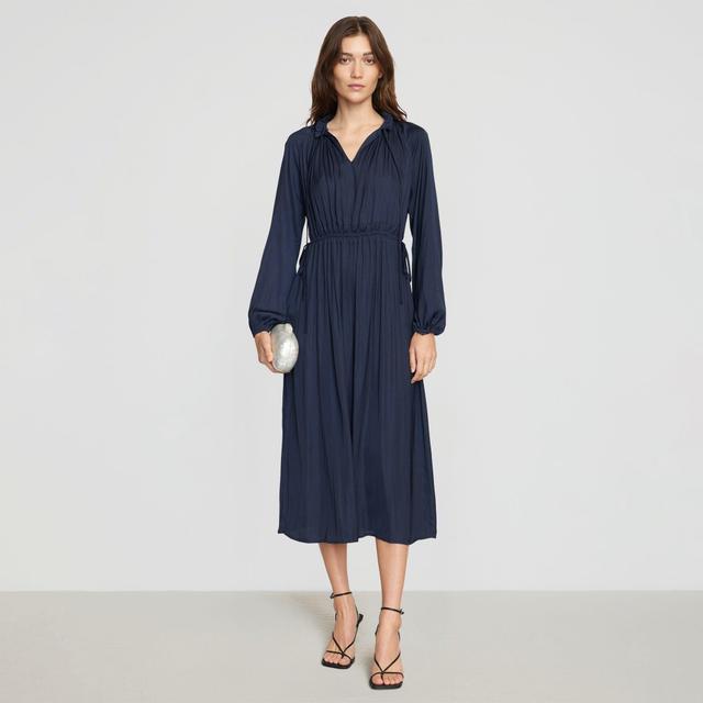 Magdalena Long Sleeve Plisse Dress Product Image