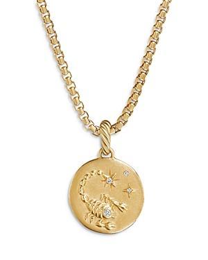 Womens Zodiac Amulet In 18K Yellow Gold With Diamonds Product Image