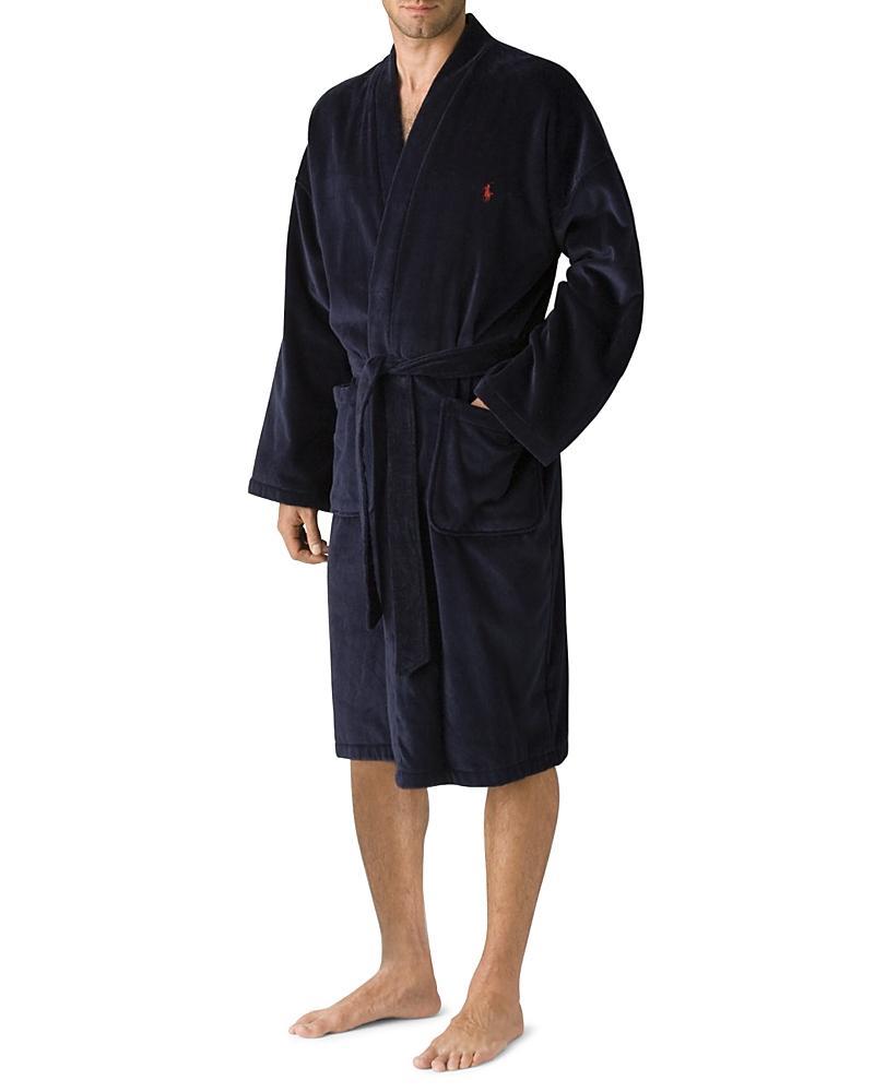 Polo Ralph Lauren Mens Sleepwear Soft Cotton Kimono Velour Robe Product Image