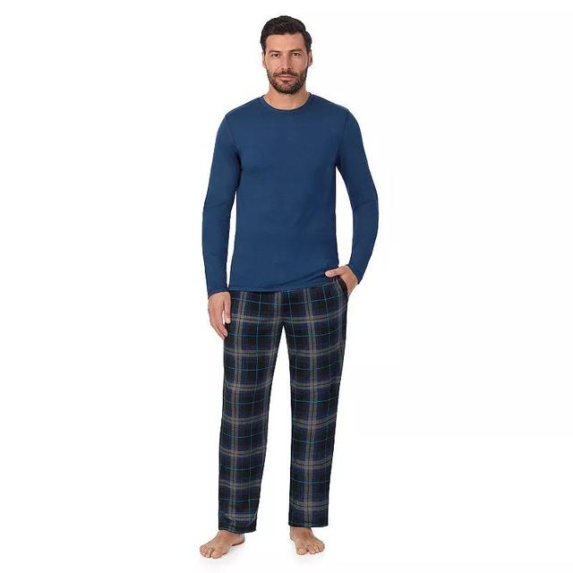 Mens Cuddl Duds Classic Long Sleeve Pajama Top & Pajama Pants Set Product Image