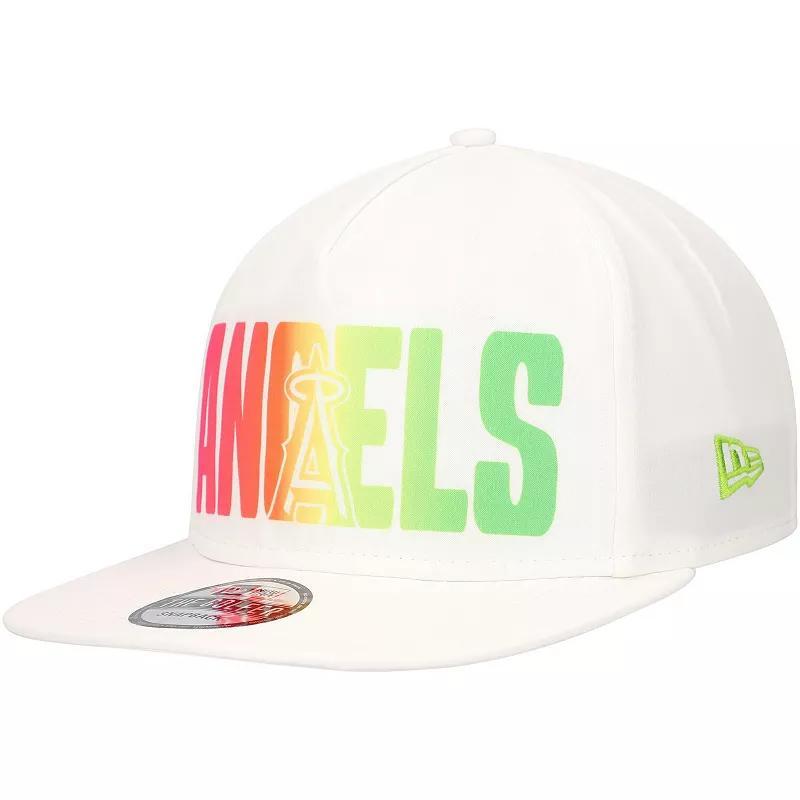 Mens New Era Los Angeles Angels Spring Spectrum Golfer Snapback Hat Product Image