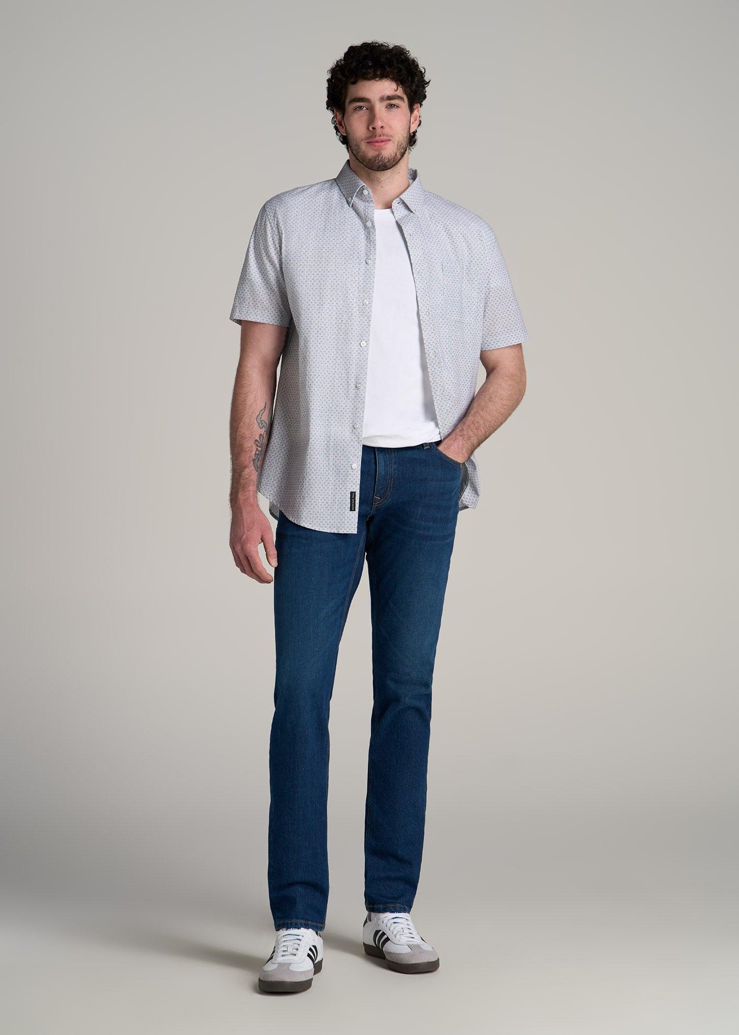 Americana Collection Carman Tapered Fit Jeans For Tall Men in Crown Blue Male Product Image