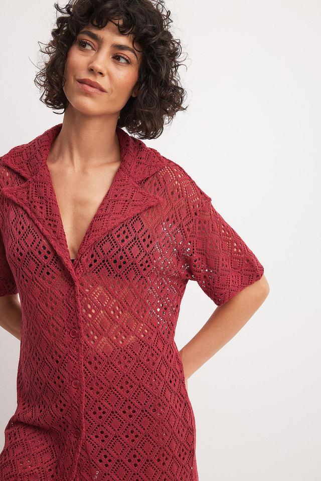 Oversized Crochet Shirt Product Image