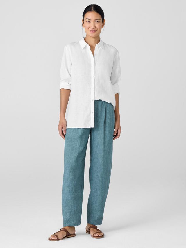 EILEEN FISHER Washed Organic Linen Délavé Lantern Pantfemale Product Image