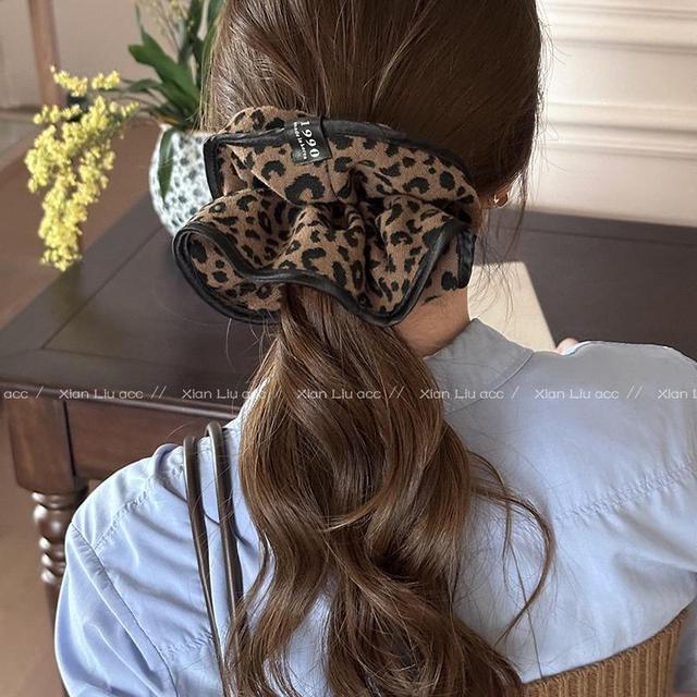 Leopard Print Scrunchie Product Image