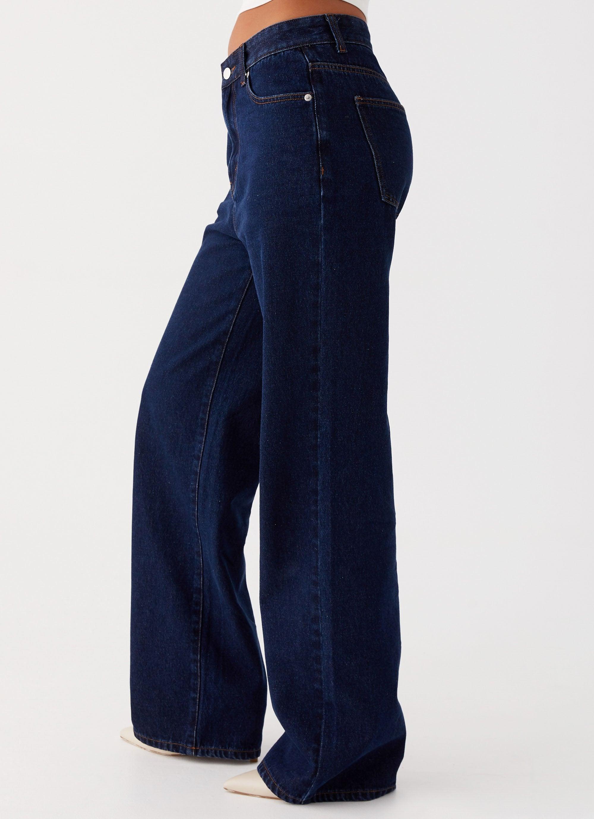 Back Again Straight Leg Denim Jeans - Blue Product Image