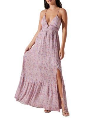 Astr the Label Womens Minari Printed Sleeveless Maxi Dress Product Image