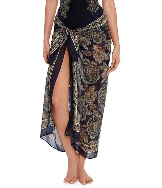 Miraclesuit Petal Pusher Floral Scarf Pareo Cover-Up Product Image