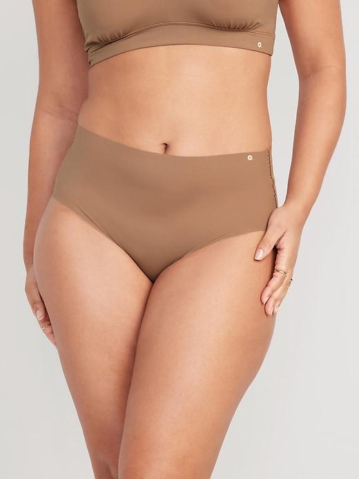 High-Waisted No-Show Brief Underwear Product Image