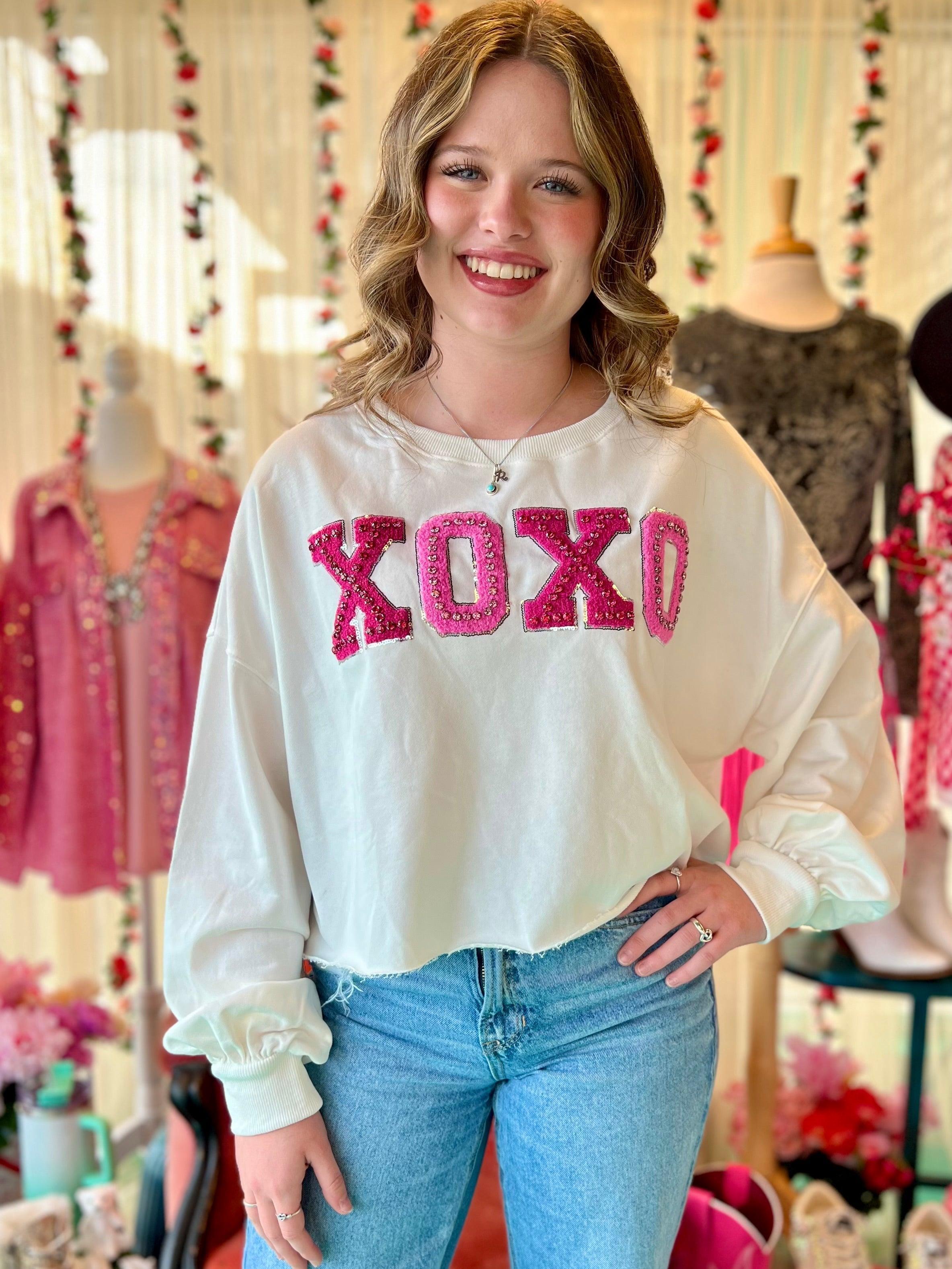 XOXO Cropped Sweater* Product Image