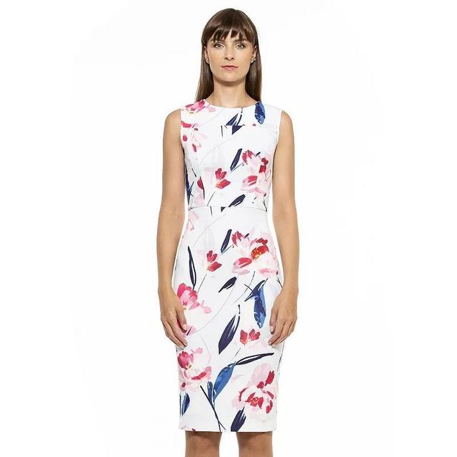 Womens ALEXIA ADMOR Danica Floral Sheath Dress Product Image