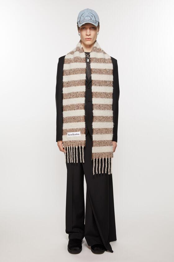 Stripe alpaca scarf - Narrow Product Image