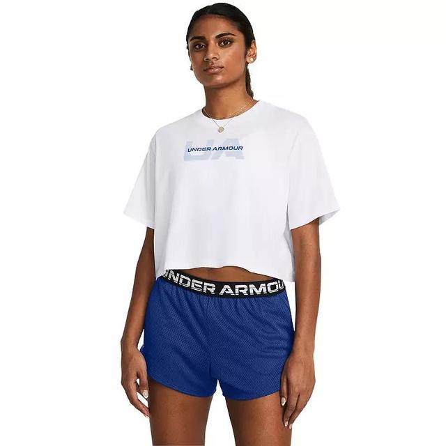 Womens Under Armour Boxy Crop Short Sleeve T-Shirt Product Image