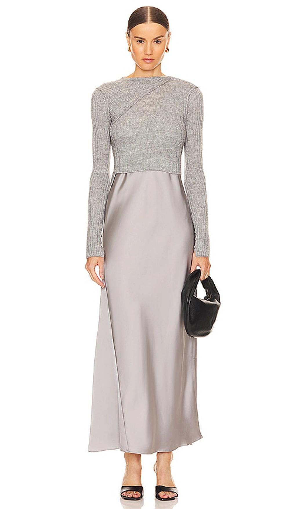 Amos Dress In Grey Mari product image