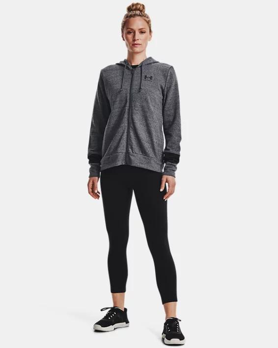 Women's UA Rival Terry Colorblock Full-Zip Hoodie Product Image