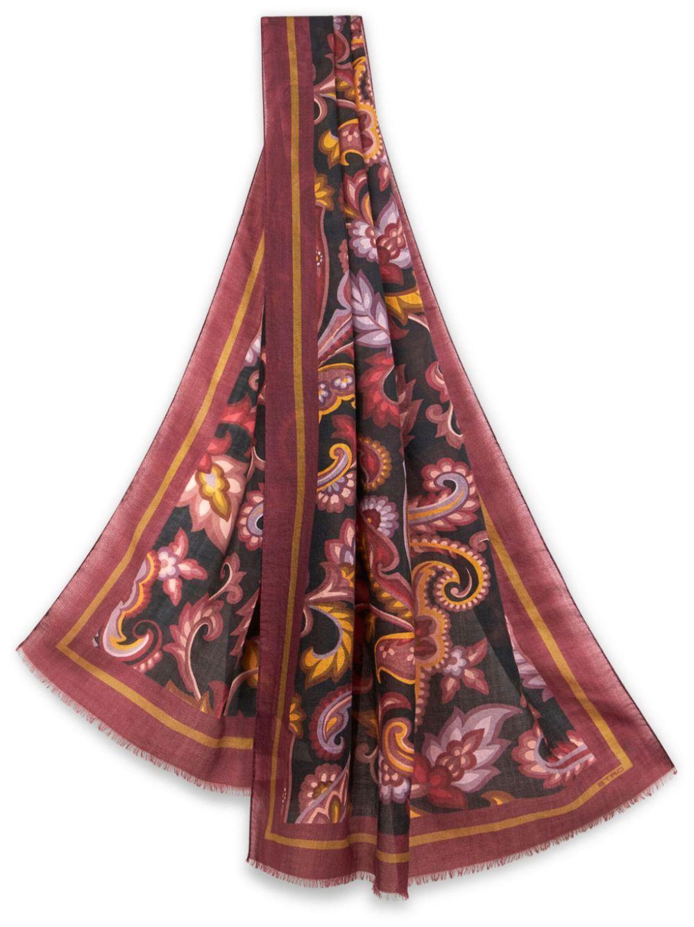 ETRO Paisley-print Scarf In Schwarz Product Image