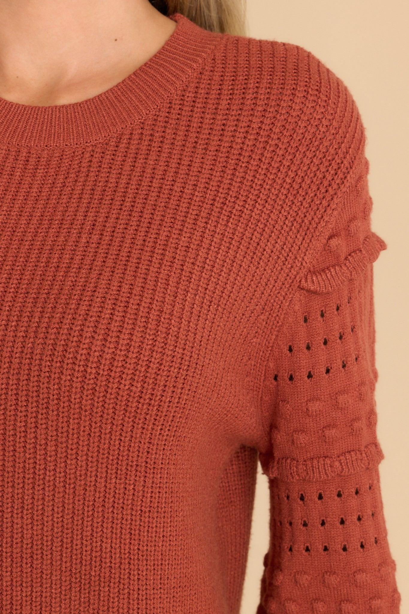 Autumn Splendor Ginger Sweater Orange Product Image